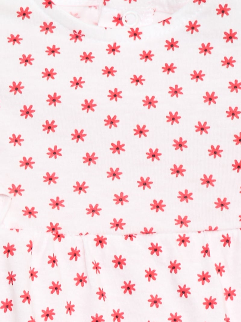 Ranita estampada de punto de algodón Rojo - Kiabi