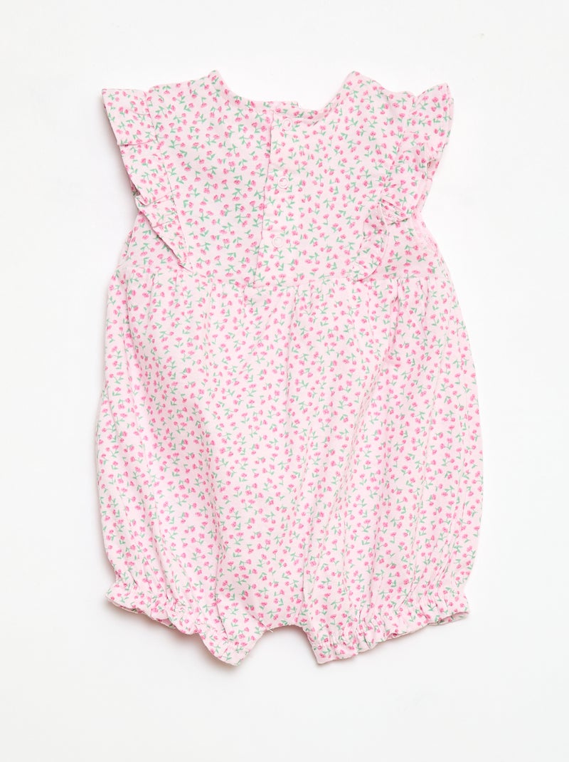 Ranita estampada de punto de algodón Rosa - Kiabi