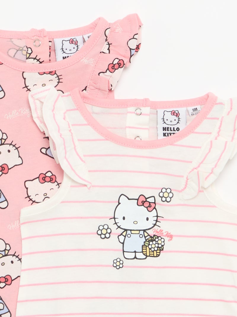 Ranita 'Hello Kitty' sin mangas con volantes Rosa - Kiabi