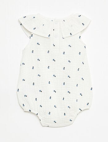 Ranita sin mangas de doble gasa de algodón