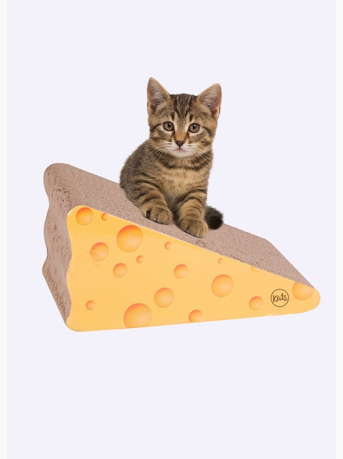 Rascador de cartón con forma de queso - AFIBEL - Kiabi