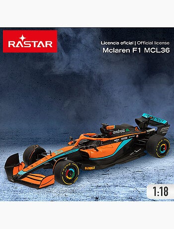 Rastar coche teledirigido f1 2022 mclaren mcl36 1:18