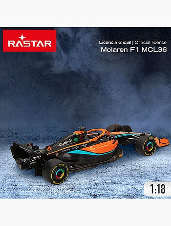 Rastar coche teledirigido f1 2022 mclaren mcl36 1:18