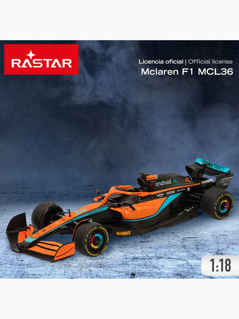 Rastar coche teledirigido f1 2022 mclaren mcl36 1:18 N/D - Kiabi