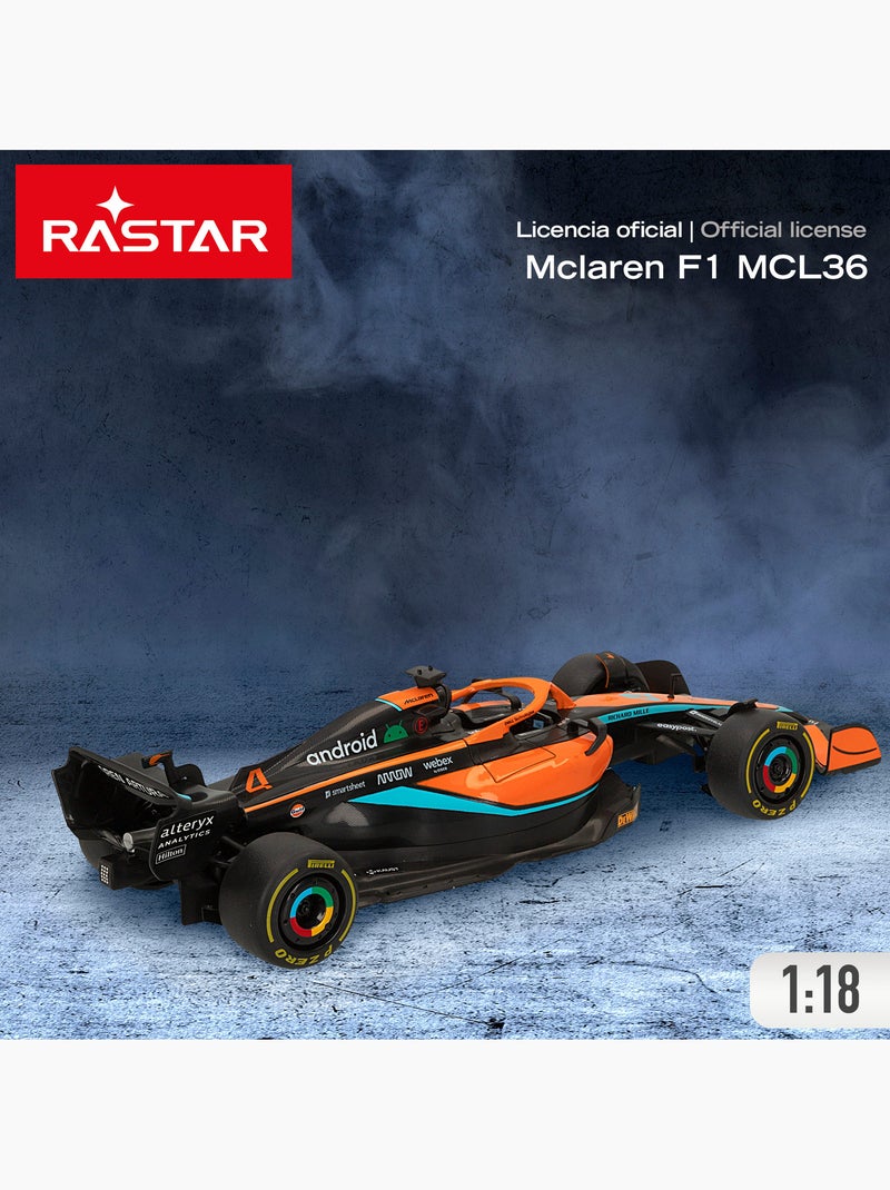 Rastar coche teledirigido f1 2022 mclaren mcl36 1:18 N/D - Kiabi