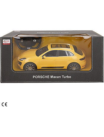 Rastar coche teledirigido porsche macan turbo amarillo 1:14