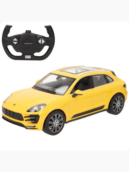 Rastar coche teledirigido porsche macan turbo amarillo 1:14 - Kiabi