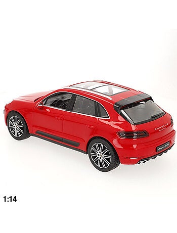 Rastar coche teledirigido porsche macan turbo rojo 1:14