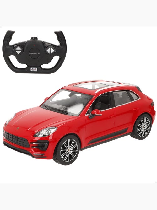 Rastar coche teledirigido porsche macan turbo rojo 1:14 - Kiabi