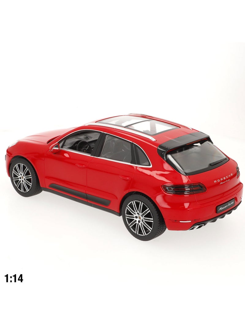 Rastar coche teledirigido porsche macan turbo rojo 1:14 N/D - Kiabi