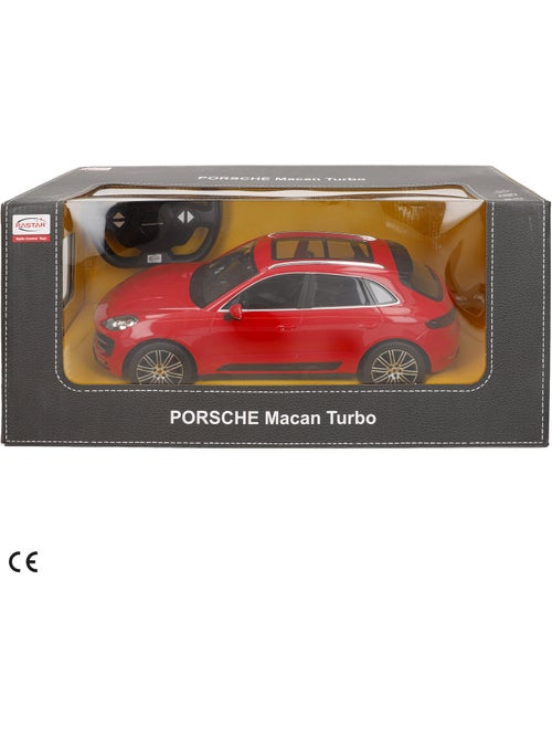 Rastar coche teledirigido porsche macan turbo rojo 1:14 - Kiabi