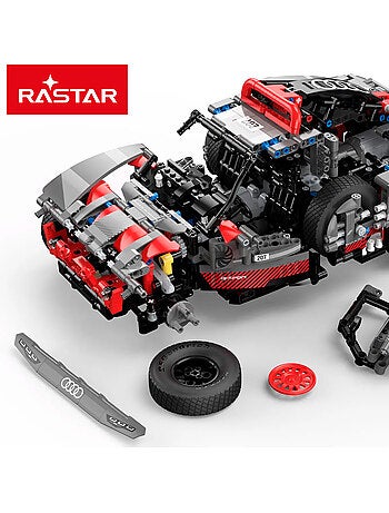 Rastar maqueta coche para montar dakar '24 audi rs q e-tron (sainz) 1:14