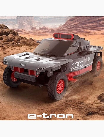 Rastar maqueta coche para montar dakar '24 audi rs q e-tron (sainz) 1:30