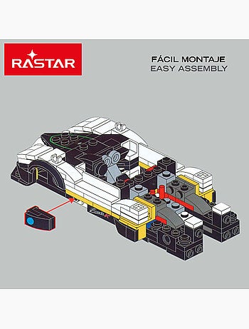 Rastar maqueta de coche para montar pagani zonda r 387 piezas 1:28