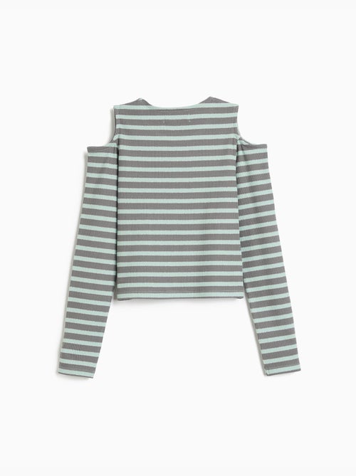 Rayas de camiseta de manga larga, mo fashion - Kiabi