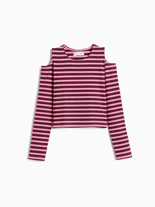 Rayas de camiseta de manga larga, mo fashion - Kiabi
