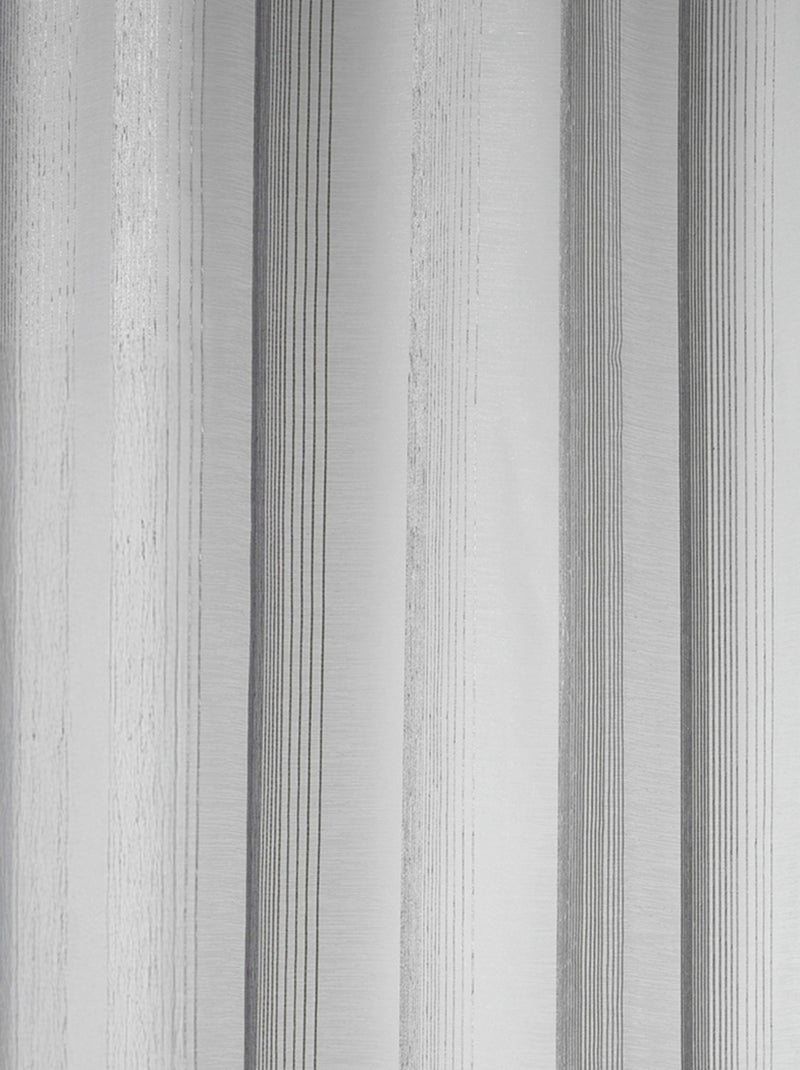 Rayas verticales tono sobre tono transparentes Gris claro - Kiabi