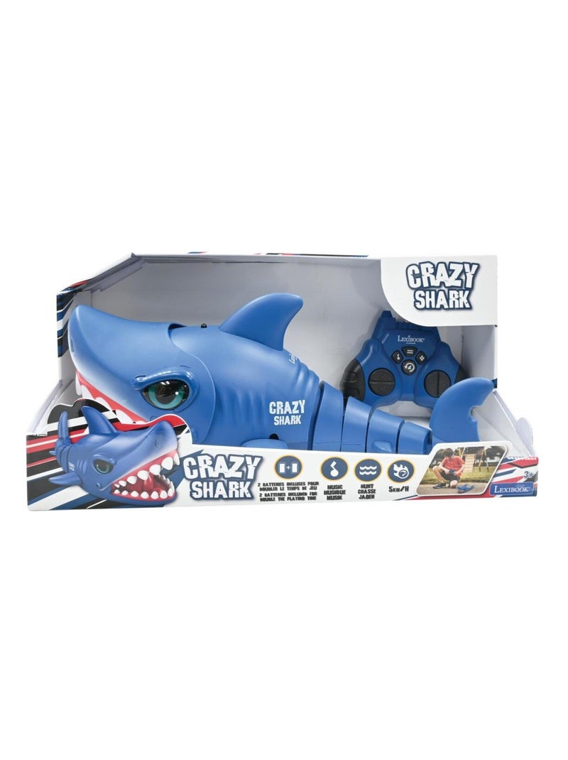 RC Shark Tiburón loco teledirigido con efectos de sonido Azul - Kiabi