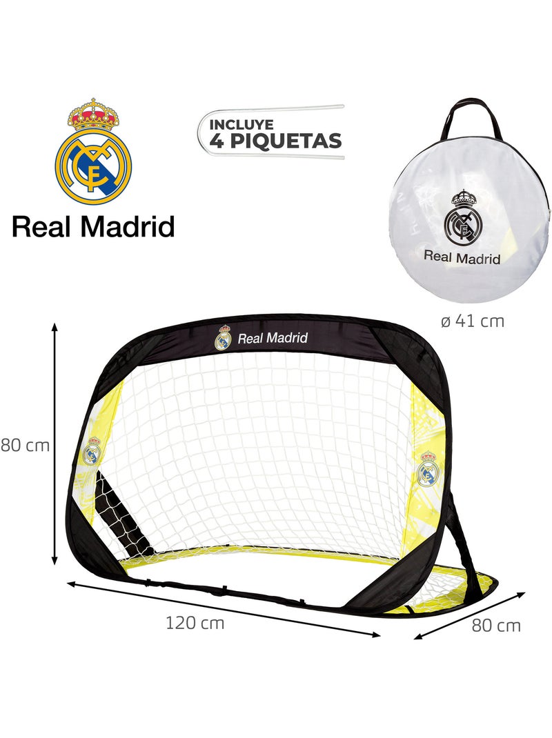 Real madrid portería 4 en 1 pop-up con diana 120x80x80 cm N/D - Kiabi