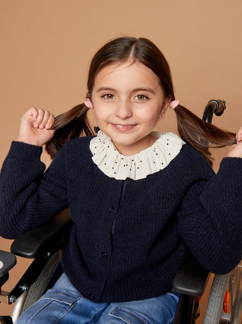 Rebeca de punto acanalado - colección fácil de poner - Kiabi