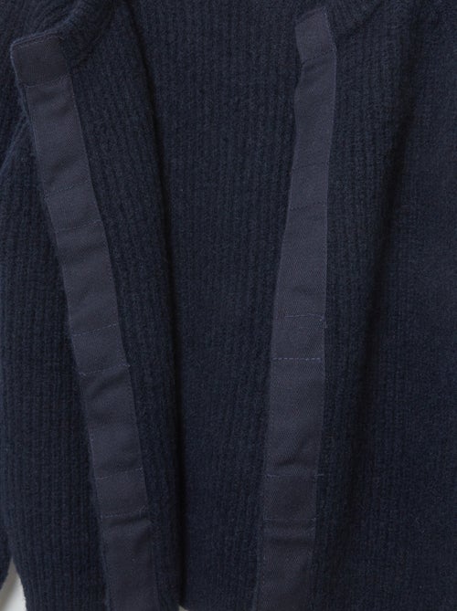 Rebeca de punto acanalado - colección fácil de poner - Kiabi