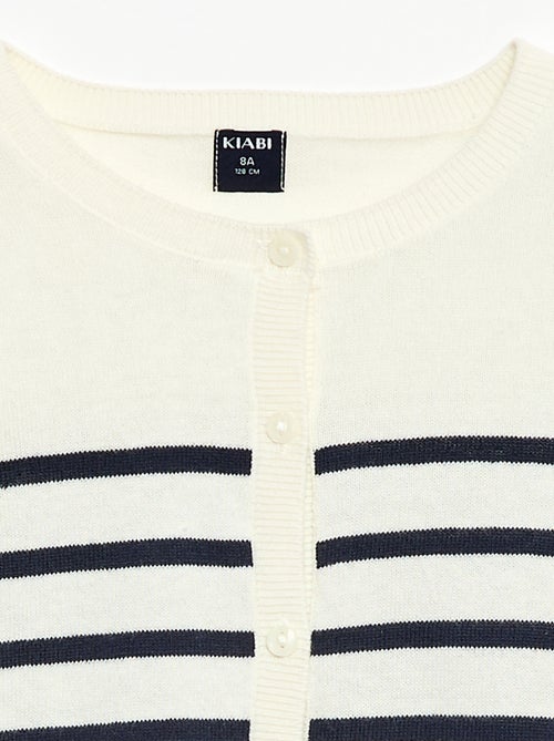 Rebeca ligera de rayas con cuello redondo - Kiabi