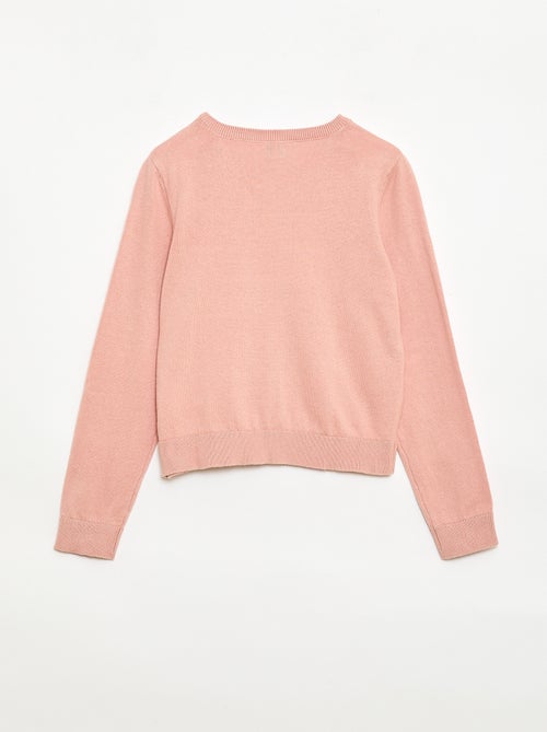 Rebeca lisa ligera de cuello redondo - Kiabi