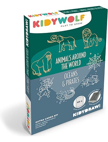 Recarga kidydraw animales, océanos y piratas | kidywolf