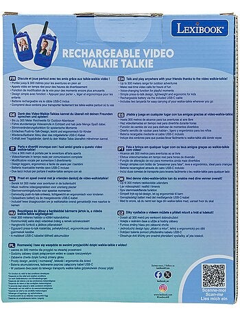 Recargable video walkie-talkie