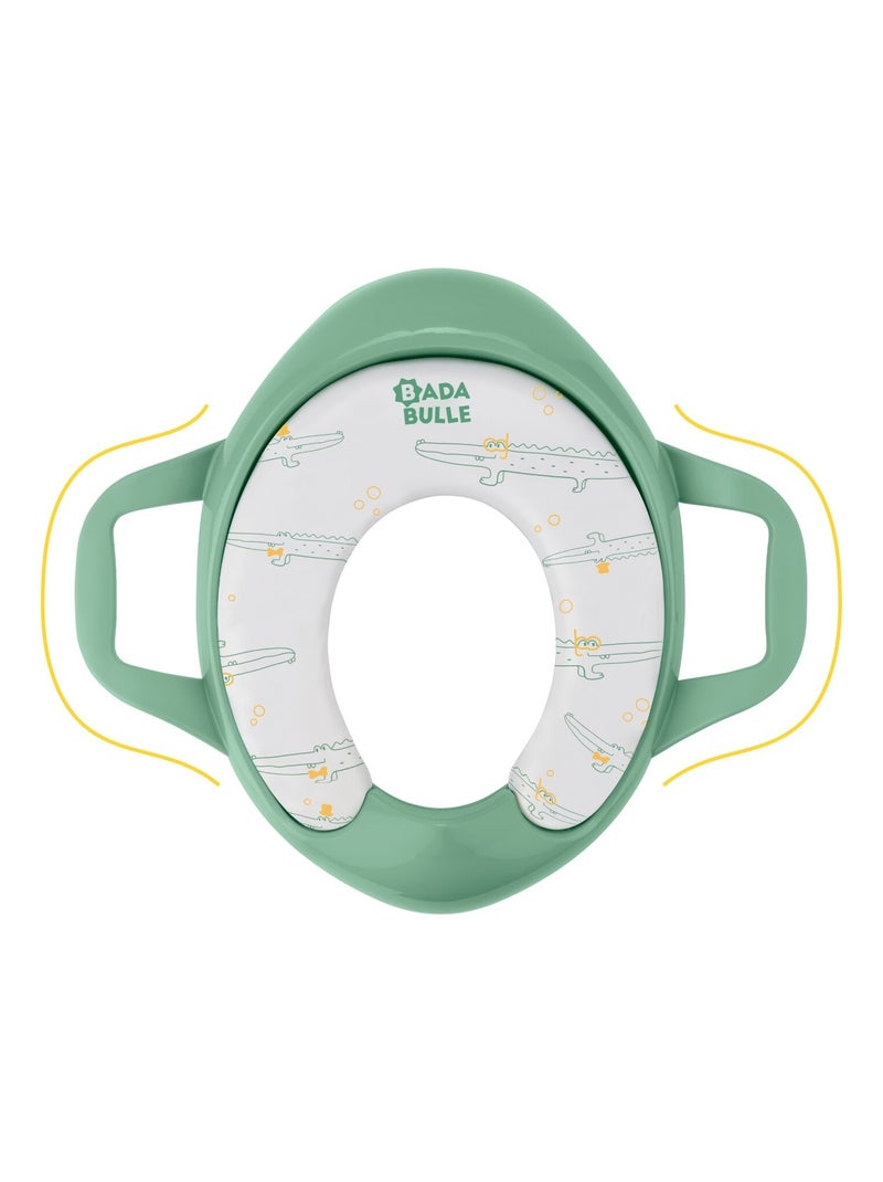 Reductor de baño con asas «Badabulle» Verde - Kiabi