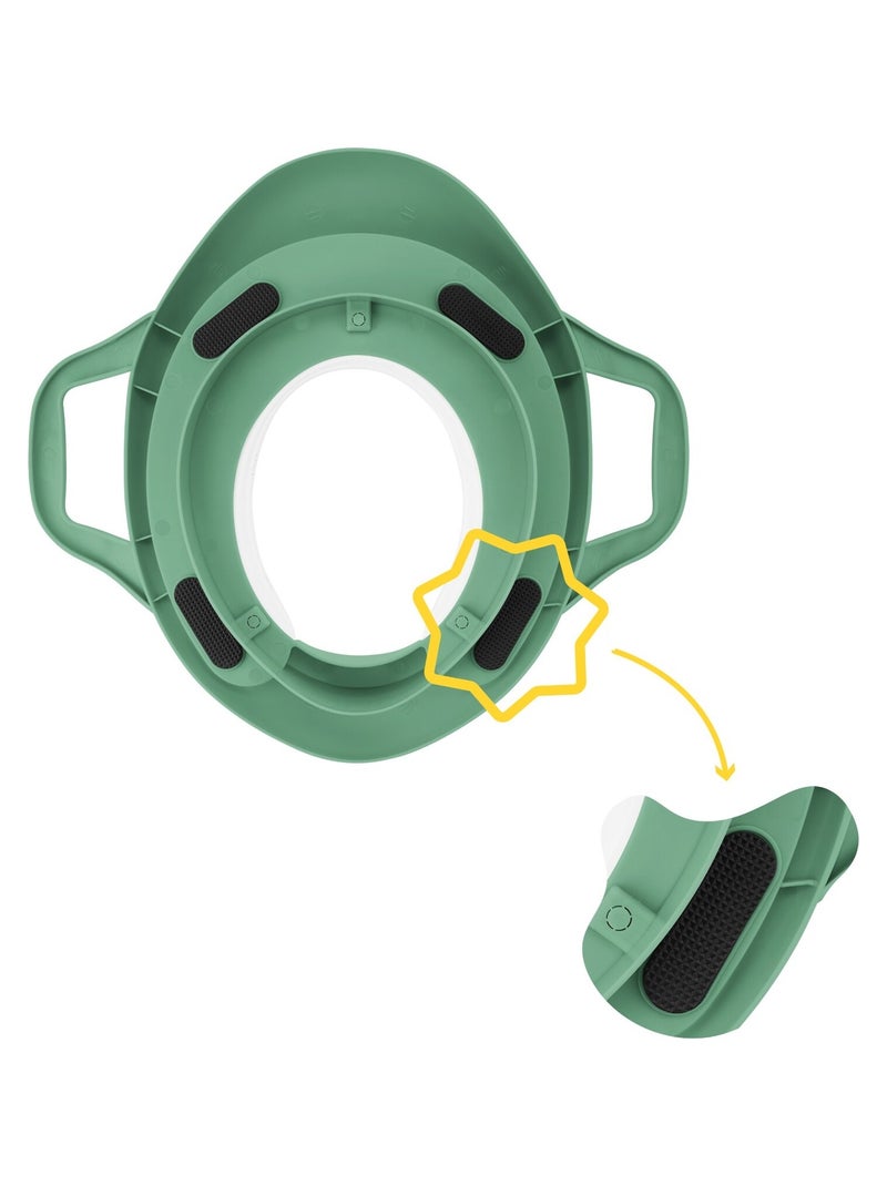 Reductor de baño con asas «Badabulle» Verde - Kiabi