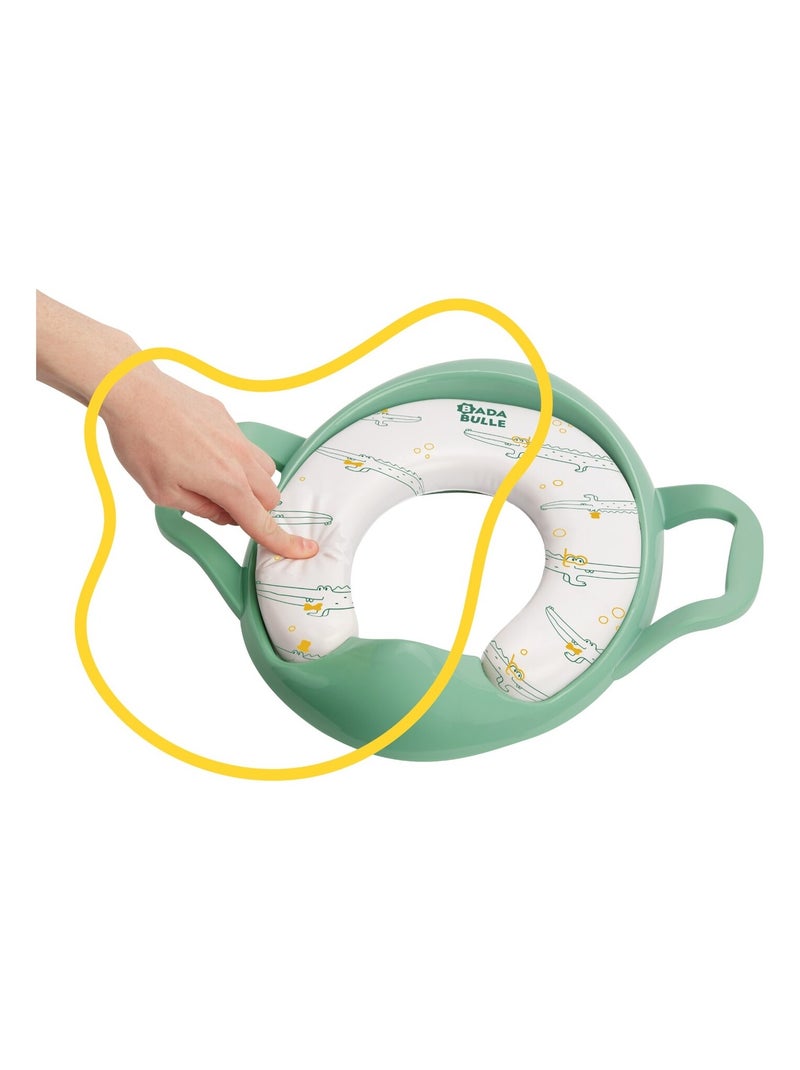 Reductor de baño con asas «Badabulle» Verde - Kiabi