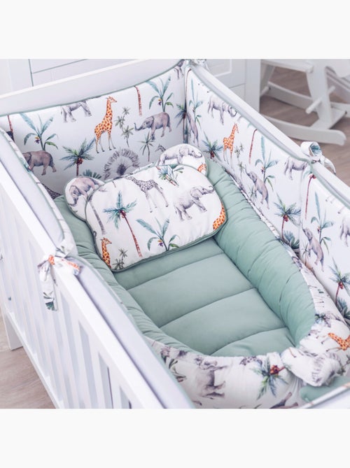 Reductor de cuna de nido para bebés acolchado, safari | SEVIRA KIDS - Kiabi