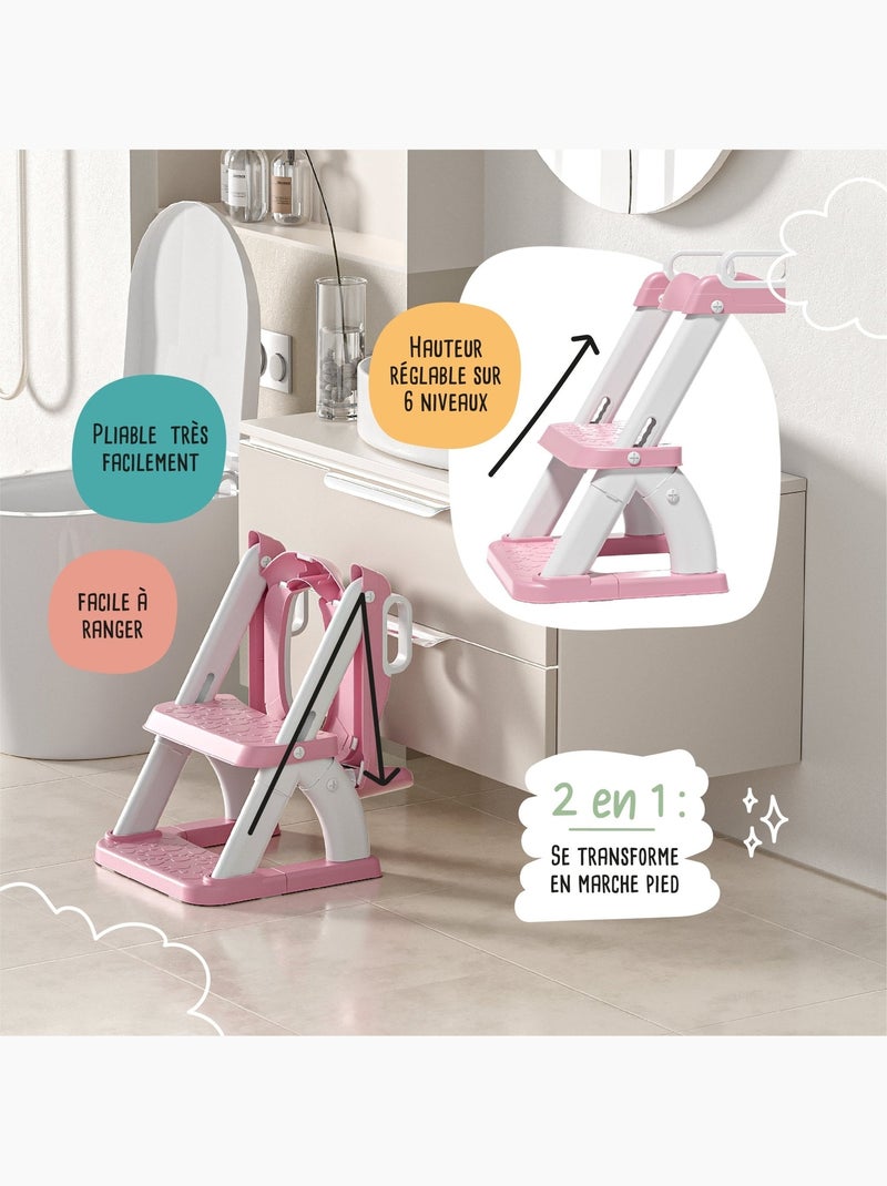 Reductor de inodoro | SUPERBE BEBE Rosa - Kiabi
