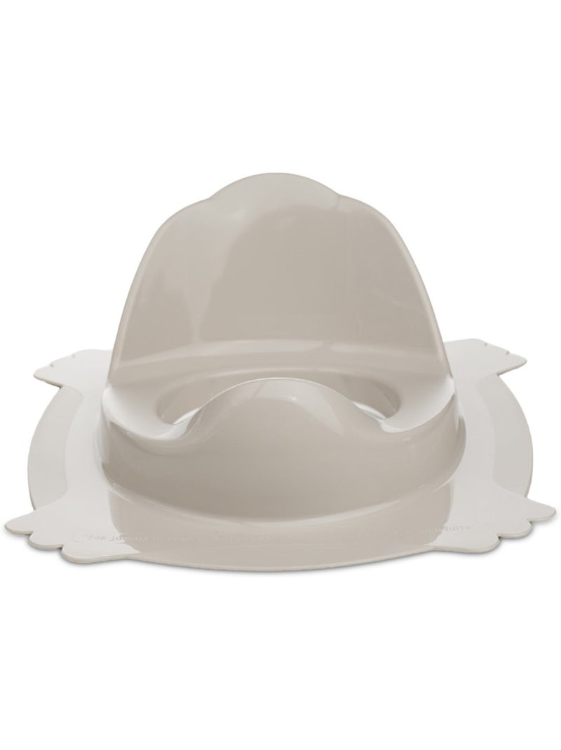 Reductor de WC Luxe Thermobaby con respaldo alto anti-salpicaduras Gris - Kiabi