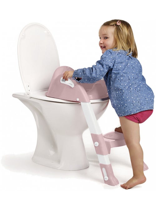 Reductor de WC plegable Kiddyloo Thermobaby en PP con escalón antideslizante - Kiabi Reductor de WC plegable Kiddyloo Thermobaby en PP con escalón antideslizante - Kiabi
