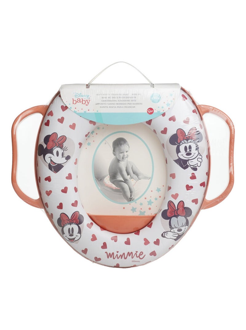 Reductor elevador de inodoro Minnie Thermobaby con asas de confort Rosa - Kiabi