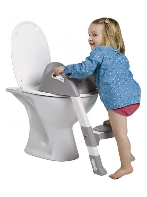Reductor elevador de WC Kiddyloo ajustable Thermobaby con escalones antideslizantes - Kiabi Reductor elevador de WC Kiddyloo ajustable Thermobaby con escalones antideslizantes - Kiabi