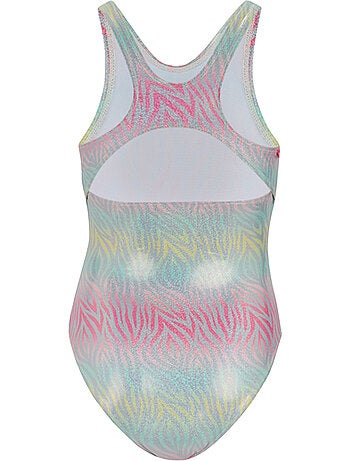 Regatta - Bañador Entero de Una Pieza Katrisse Diseño Estampado de Cebra de Metalizado Niñas