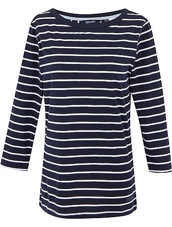 Regatta - Camiseta Baylette II de Rayas para Mujer