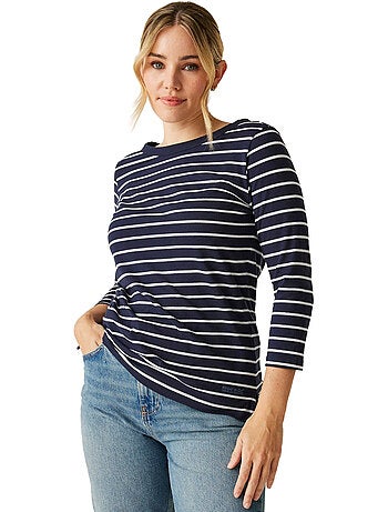 Regatta - Camiseta Baylette II de Rayas para Mujer
