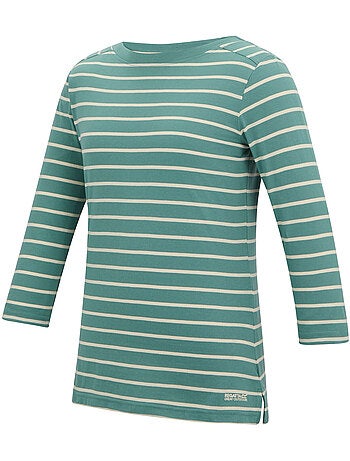 Regatta - Camiseta Baylette II de Rayas para Mujer