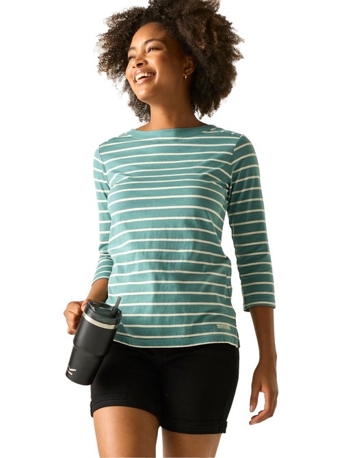 Regatta - Camiseta Baylette II de Rayas para Mujer - Kiabi Regatta - Camiseta Baylette II de Rayas para Mujer - Kiabi