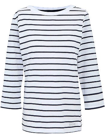 Regatta - Camiseta Baylette II de Rayas para Mujer