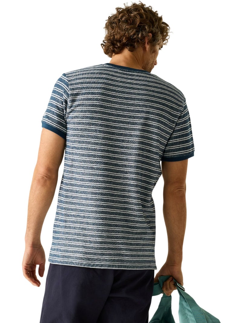 Regatta - Camiseta Benlin Diseño de Rayas para Hombre Azul vaquero - Kiabi