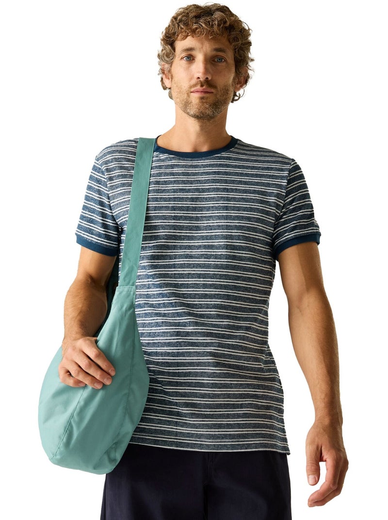 Regatta - Camiseta Benlin Diseño de Rayas para Hombre Azul vaquero - Kiabi