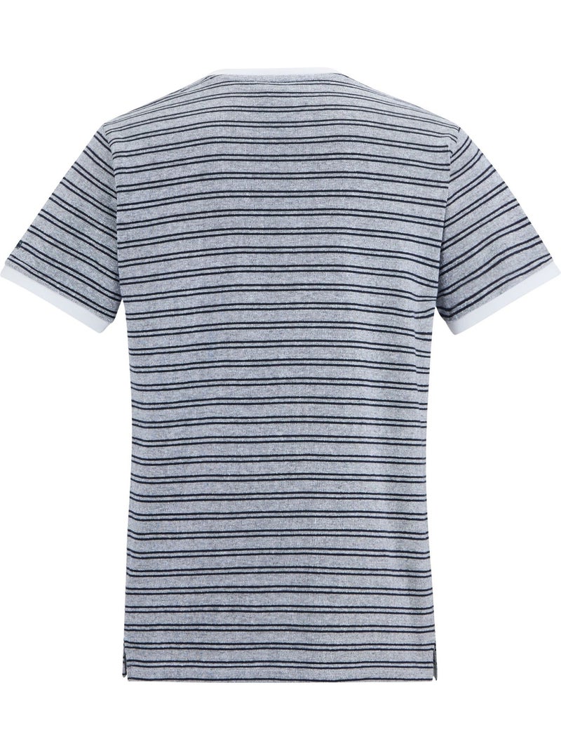 Regatta - Camiseta Benlin Diseño de Rayas para Hombre Blanco Azul - Kiabi