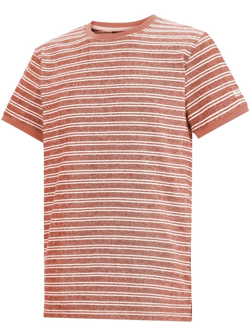 Regatta - Camiseta Benlin Diseño de Rayas para Hombre Ladrillo - Kiabi