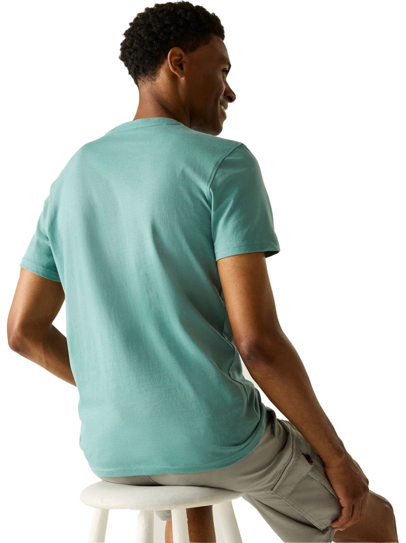 Regatta - Camiseta Breezed Diseño Collage de Fotos para Hombre Azul claro - Kiabi