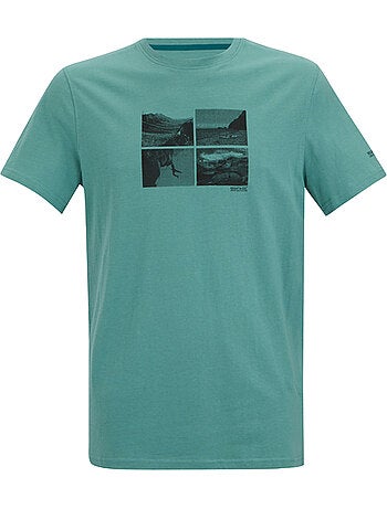 Regatta - Camiseta Breezed Diseño Detalle cuadrado para Hombre